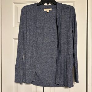 Michael Kors Blue Open Front Cardigan